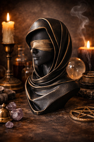Statue justice aveugle - justice, –