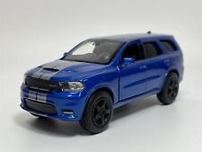 Dodge Durango SRT Tirer Arrière & Go Bleu Argent Rayure LHD 1:3 6 Tayumo