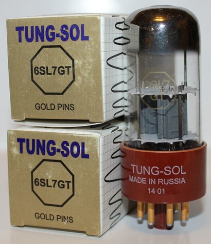 Paire assortie tung sol - tung-sol, 6sl7gt