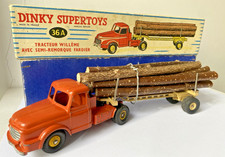 Dinky Toys France 36A Tracteur Willeme avec semi-remorque Fardier Boîte