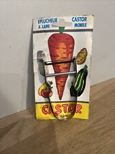 Ancien Éplucheur À Légumes A plu hier À Lame Rase Éclair Castor Mobile Vintage