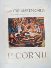 [AFFICHE D'ART] Pierre CORNU: Lecture  #Caille#Paris 1974