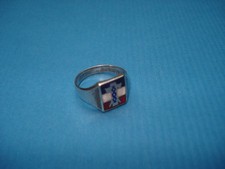 Bague Militaire WW2 Argent Régime de Vichy