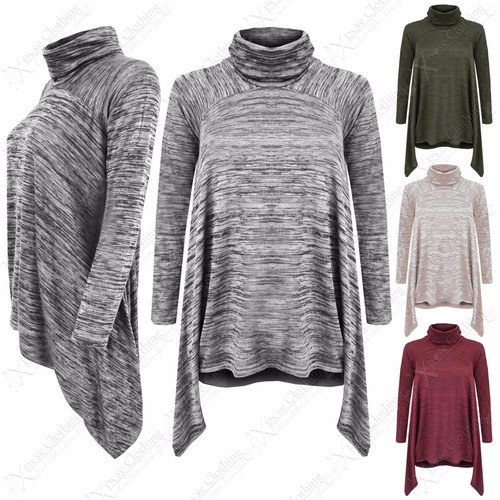 Pull femme col polo maille - en,