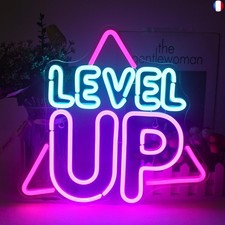 Level Up néon signe pour la décoration murale, jeux néons signes, Creative LED a