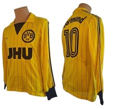 Borussia Dortmund BVB Original Spielertrikot 1982 Nummer 10 UHU Adidas Ventex 