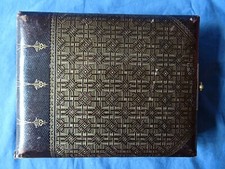 album photo ancien, trépier, pour photos cartes, cdv, XIXe siècle, vide REF205