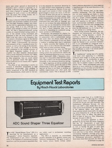 Adc sound shaper - adc, three