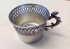 PORTE VERRE A THE EN METAL