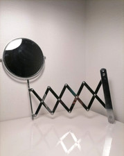 Miroir de salle de bain mural extensible, couleur gris argenté