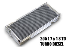 Radiateur ALU 205 TD Turbo Diesel 1.7 1.8L  -56mm- Gros Volume Aluminium Peugeot