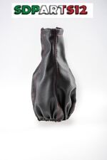 Universel Soufflet Levier De Vitesse Pommeau En Cuir Noir Couture Rouge Voiture 