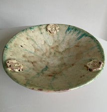 Clément MASSIER - Coupe en grès émaillé - Art déco - Signée - Diam. 29,5 cm