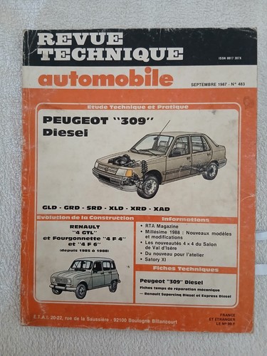 Rta peugeot 309 - rta, diesel