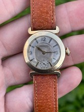 WALTHAM Montre 10 k gold chronographe fonctionne bien american watch bracelet