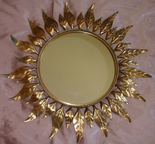Miroir soleil vintage tôle - , /