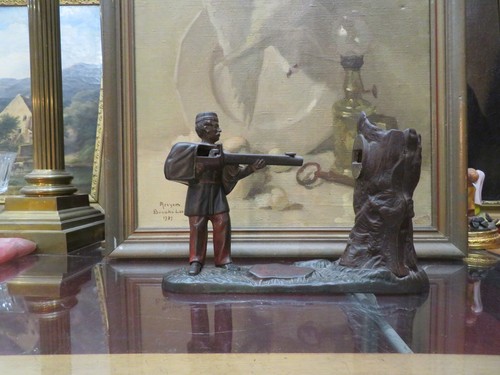 Ancien tirelire bank soldat - bank,