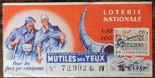 Billet de loterie nationale