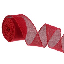 Ruban toile jute 2"x6yds, bord