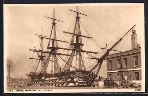 Hms victory tir et - victory,, quai