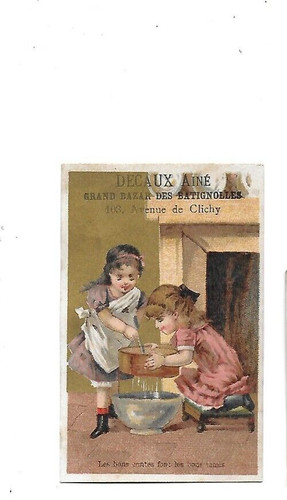 Ancien chromo publicitaire - ancien,