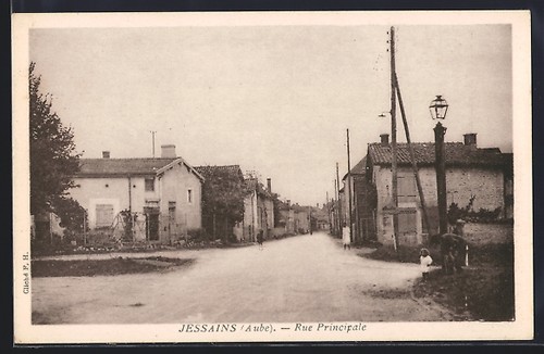 Cpa jessains rue principale - cpa, jessains,