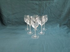 6 verres à vin blanc,cristal