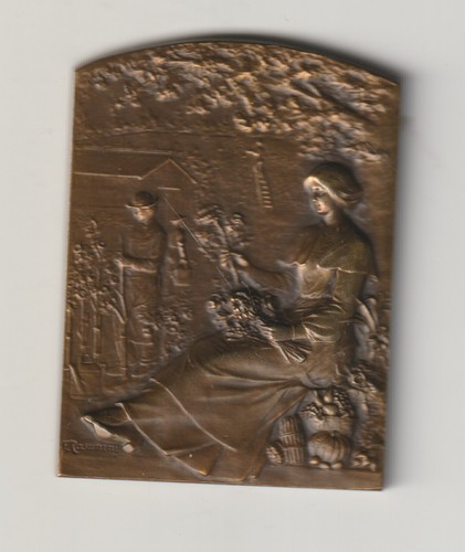 Jolie médaille art nouveau - médaille,