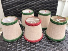 LOT de 5  ABAT JOUR Toile de