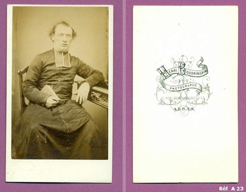 Cdv ecclésiastique soutane - ecclésiastique,