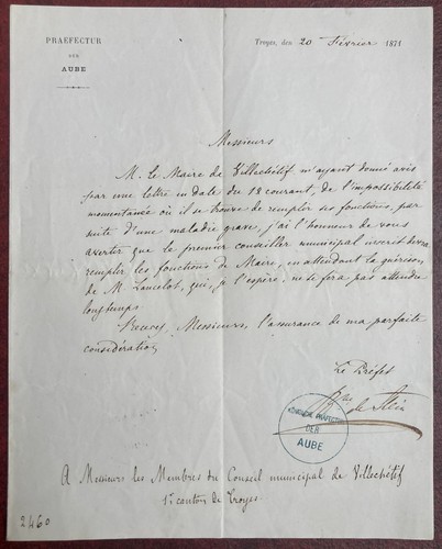 Guerre 1870 troyes - guerre, de