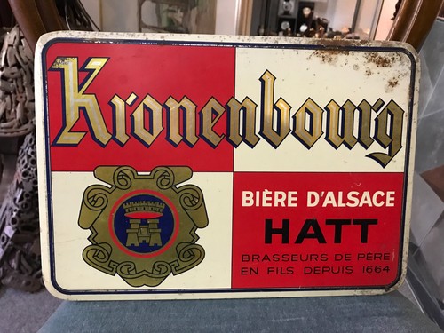 Plaque publicitaire ancienne