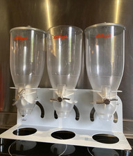 Distributeur triple flux pour céréales , modèle professionnel, marque Kellogg's.