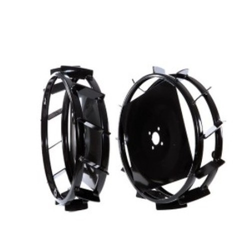 Paire roues métalliques - de,