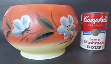 GAS LIGHT painted floral SHADE