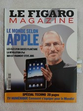 LE FIGARO MAGAZINE 29/5/2010 STEVE JOBS APPLE M.AUBRY LINCEUL DE TURIN S.ZWEIG