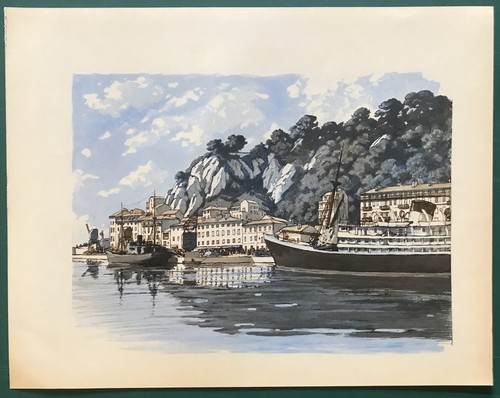 Illustration port de nice - de, nice"