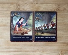 2 Cartes Disney Blanche Neige