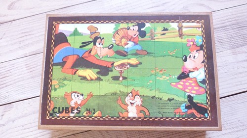 Ancien jeu cubes walt - ancien, de