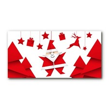 Tulup Image Verre Acrilique 120x60cm Plexiglass Tableau - Noël Saint-Père