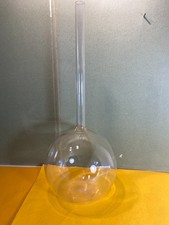 Ballon fond plat, tubulure latérale (orifice) 1 l… chimie, laboratoire, occasion