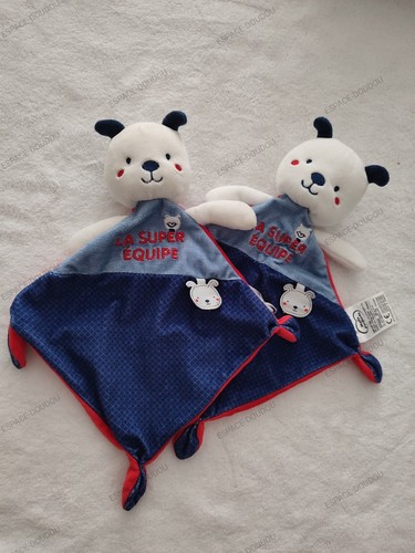 Lot doudou plat ours banc - 2,