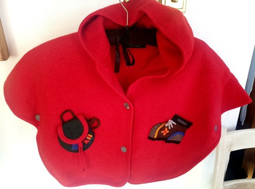 Poncho bébé pur laine - poncho,