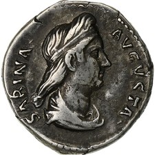 [#1278048] Sabina, Denarius, 133-135, Rome, Silver, AU, RIC:2548