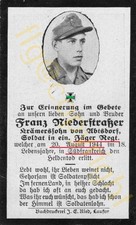 STERBEBILD  GEBIRGSJÄGER   CHAPIEUX  SAVOIE  1944  