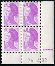 TIMBRE COIN DATE : LIBERTE 