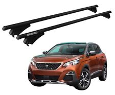 Barres Portatout Porte-Paquet De Toit Pour Peugeot 3008 2016-2020 Noires Menabo