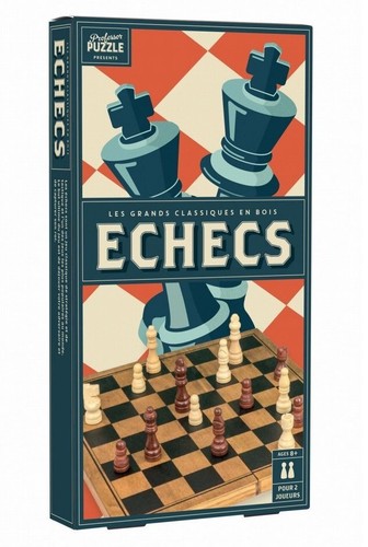 Jeu echecs bois vintage - jeu,