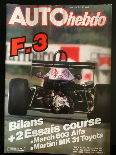Auto hebdo 246 12 - du, 18/12/1980