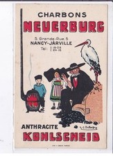 PUBLICITE : les charbons Neuerburg - anthracite Kohlscheid - à Nancy Jarville